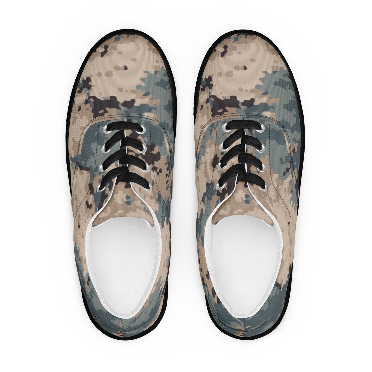 Azerbaijan M2024 CAMO Mens Lace-Up Canvas Shoes - Lace-up