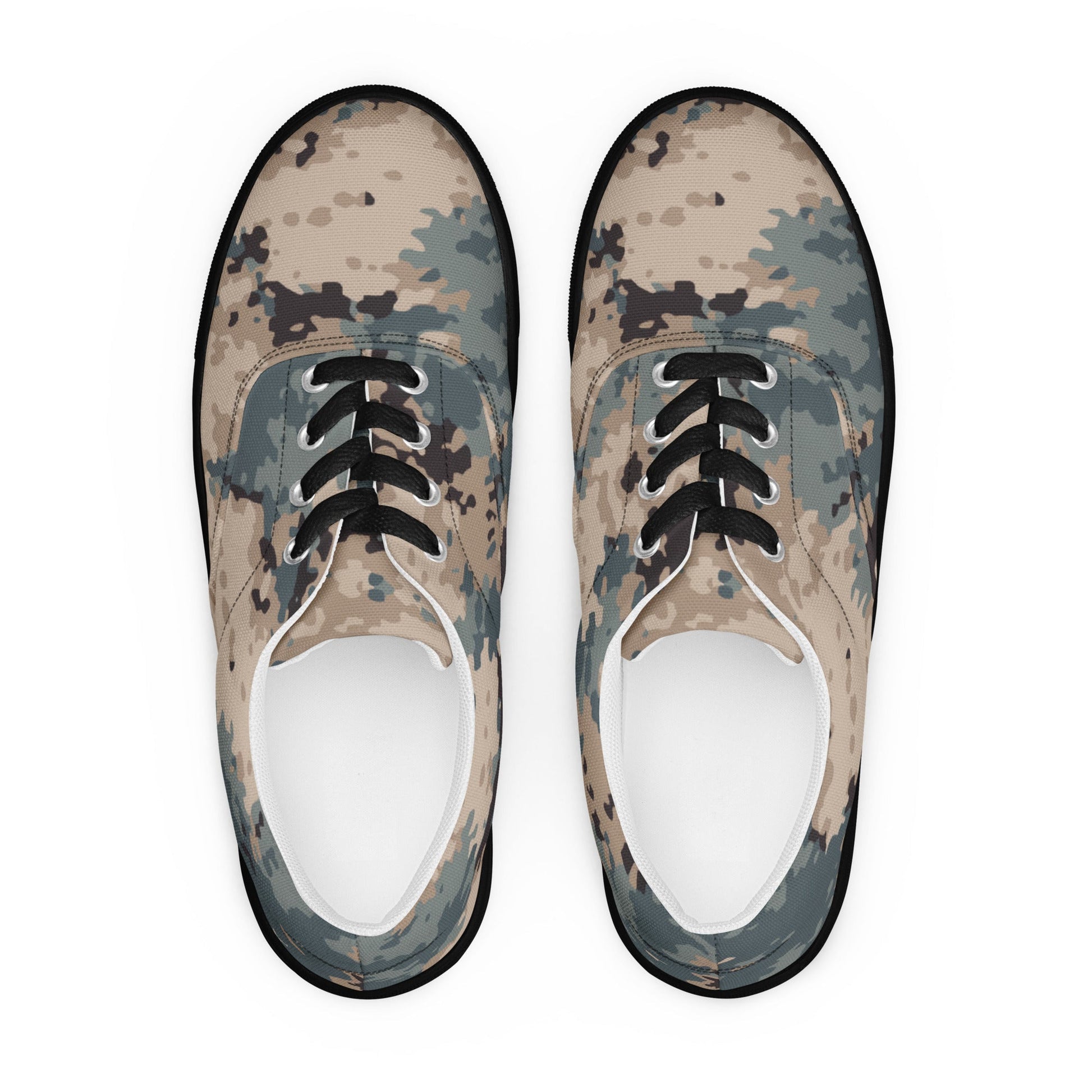 Azerbaijan M2024 CAMO Mens Lace-Up Canvas Shoes - Lace-up