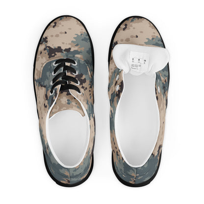 Azerbaijan M2024 CAMO Mens Lace-Up Canvas Shoes - Lace-up
