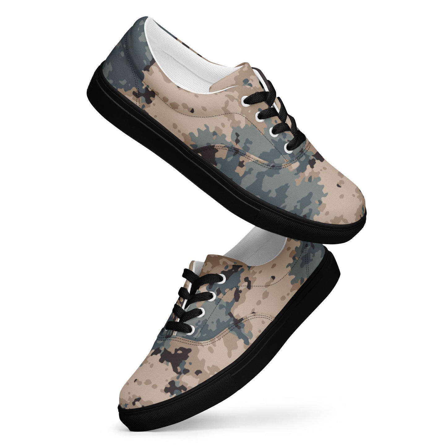 Azerbaijan M2024 CAMO Mens Lace-Up Canvas Shoes - Lace-up