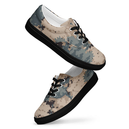 Azerbaijan M2024 CAMO Mens Lace-Up Canvas Shoes - Lace-up