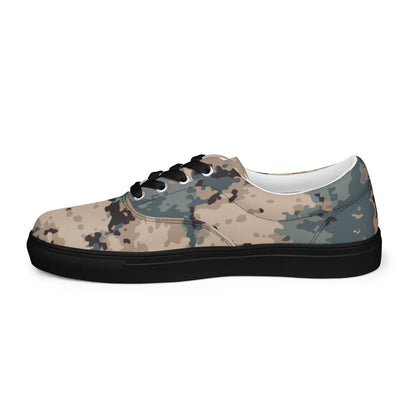Azerbaijan M2024 CAMO Mens Lace-Up Canvas Shoes - Lace-up