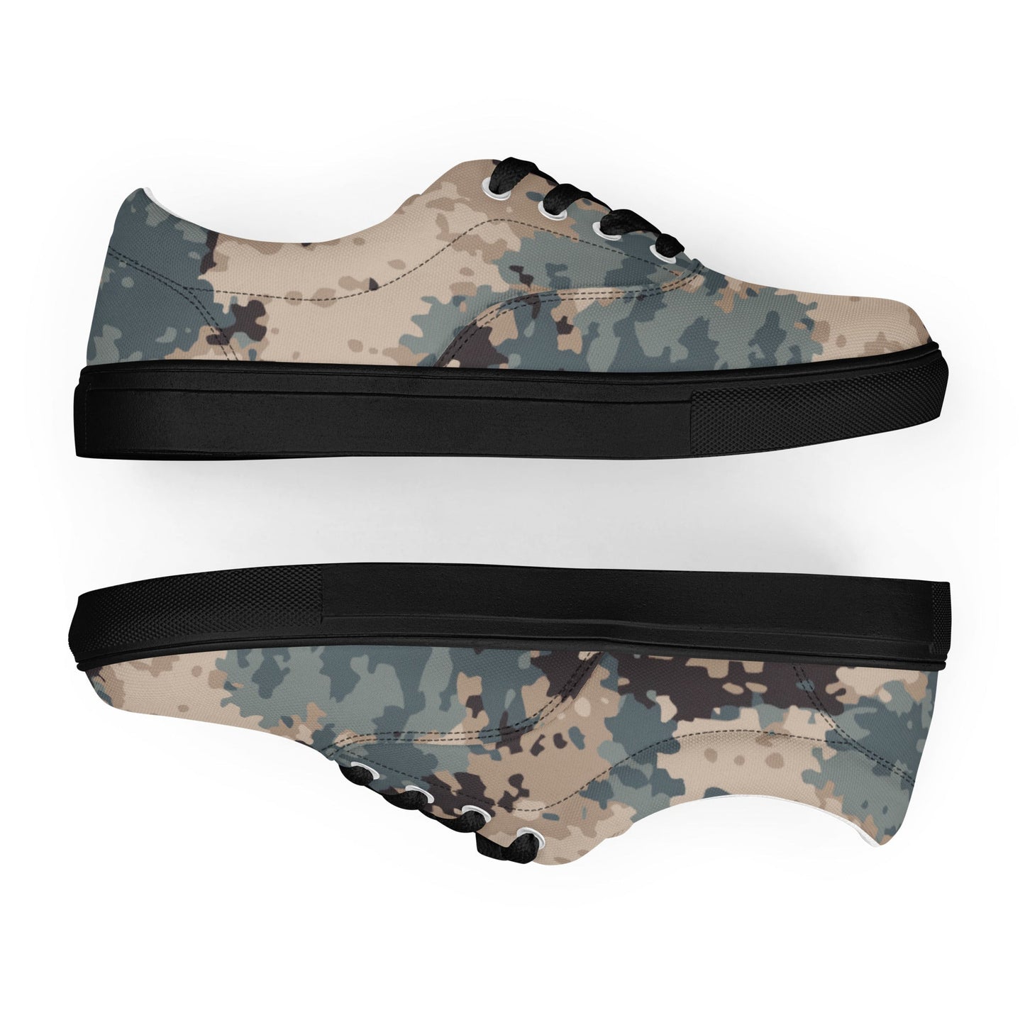 Azerbaijan M2024 CAMO Mens Lace-Up Canvas Shoes - Lace-up