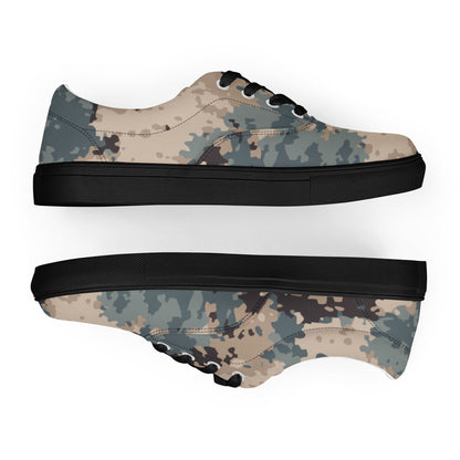 Azerbaijan M2024 CAMO Mens Lace-Up Canvas Shoes - Lace-up