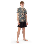 M2024 Caspian CAMO Mens Short-Sleeve Rash Guard - SS