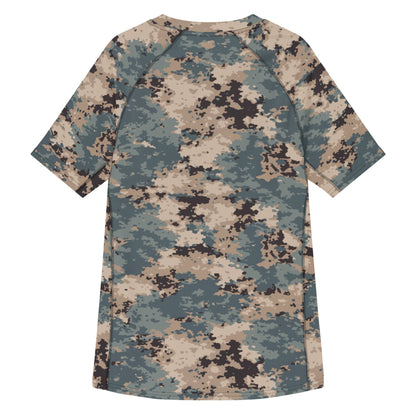 Azerbaijan M2024 CAMO Mens Short-Sleeve Rash Guard