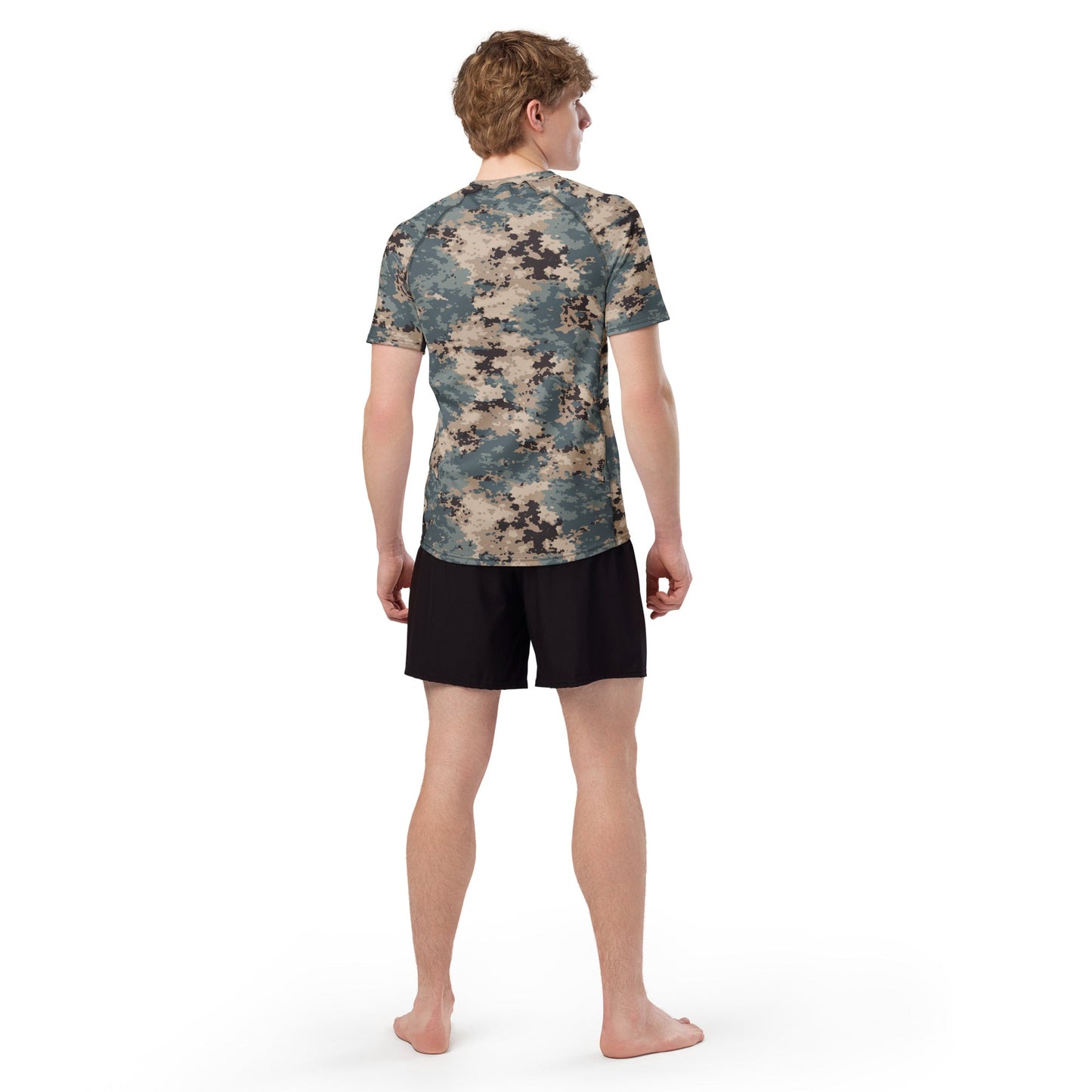 Azerbaijan M2024 CAMO Mens Short-Sleeve Rash Guard