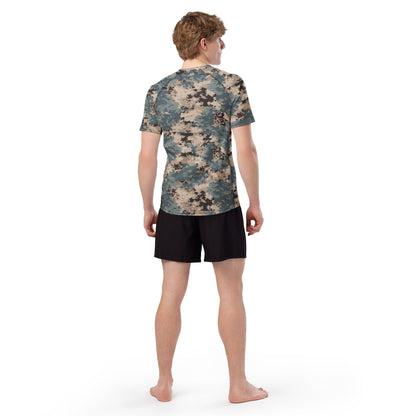 Azerbaijan M2024 CAMO Mens Short-Sleeve Rash Guard