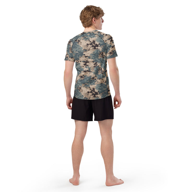 M2024 Caspian CAMO Mens Short-Sleeve Rash Guard - SS