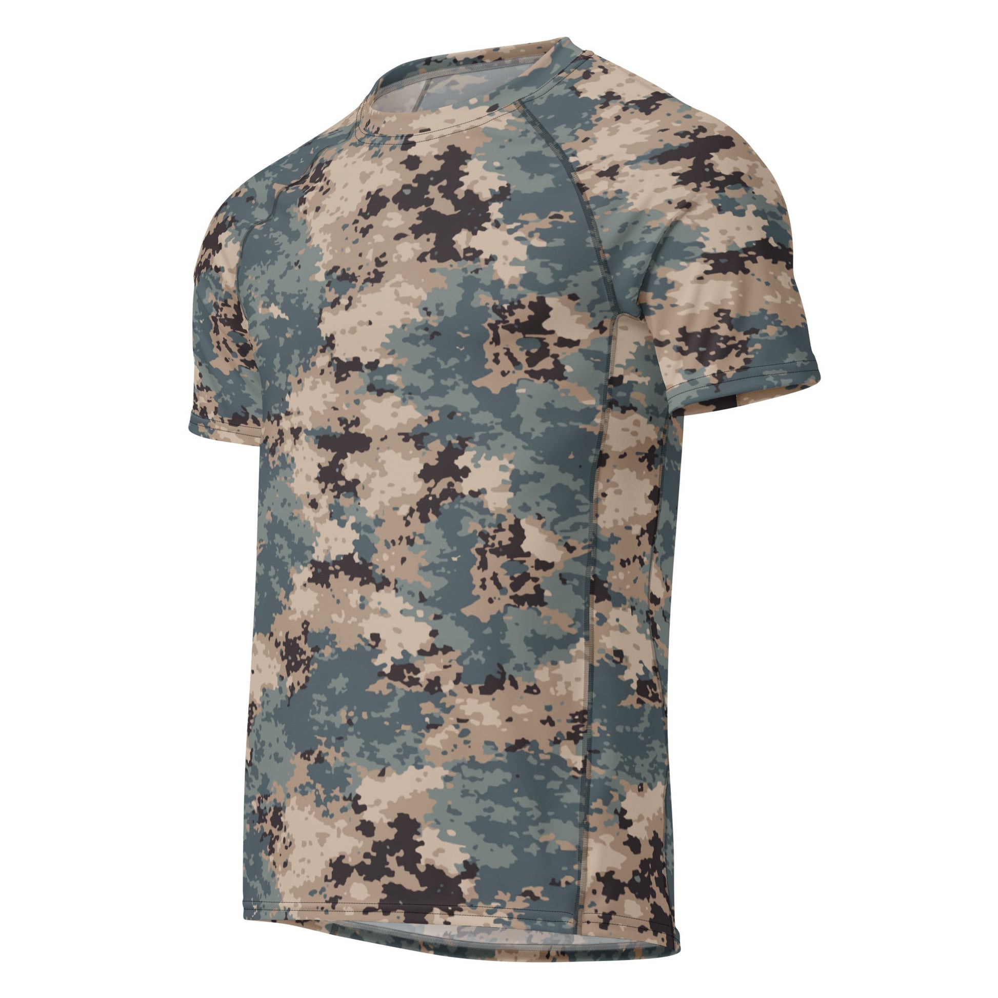 Azerbaijan M2024 CAMO Mens Short-Sleeve Rash Guard