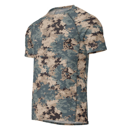 Azerbaijan M2024 CAMO Mens Short-Sleeve Rash Guard