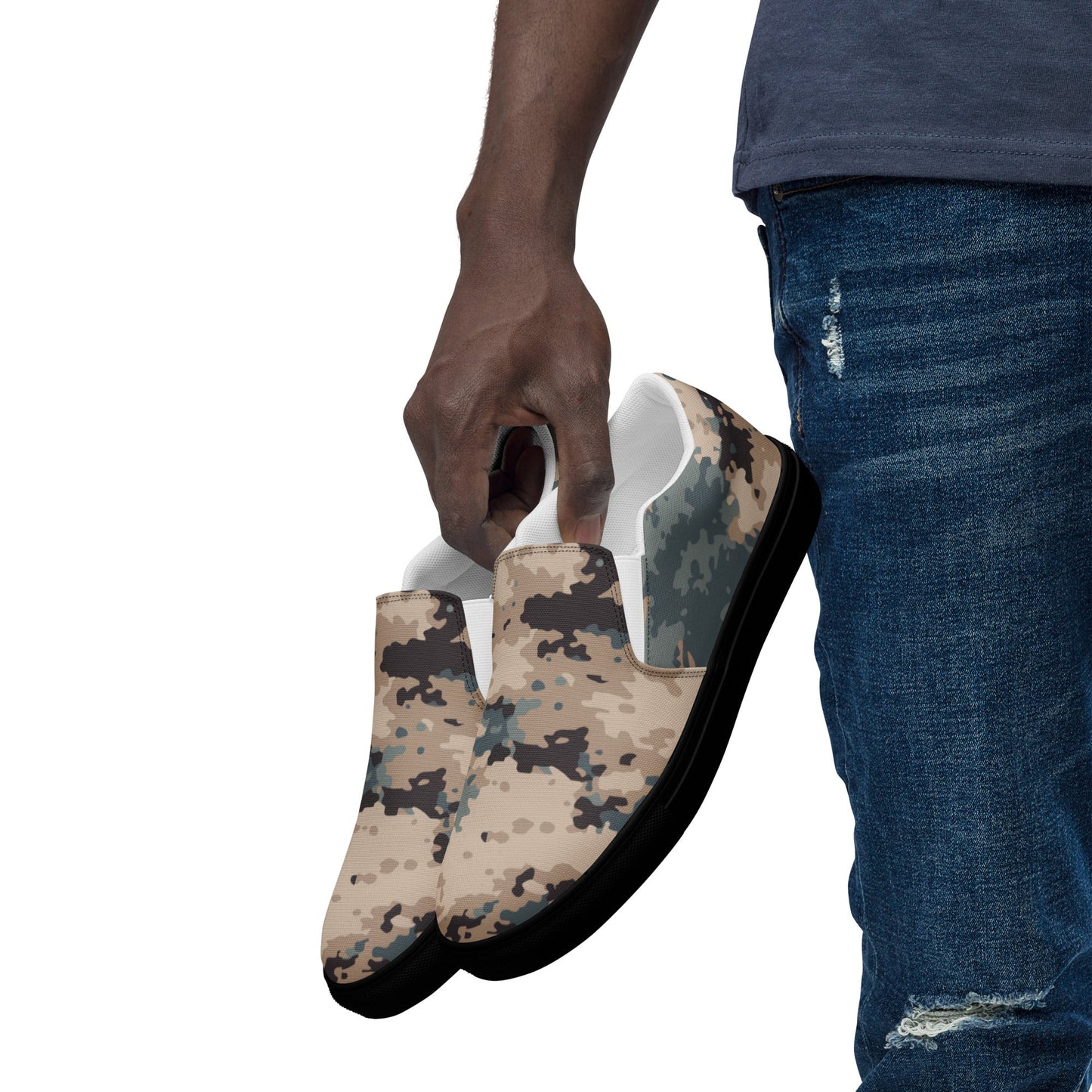 Azerbaijan M2024 CAMO Mens Slip-On Canvas Shoes