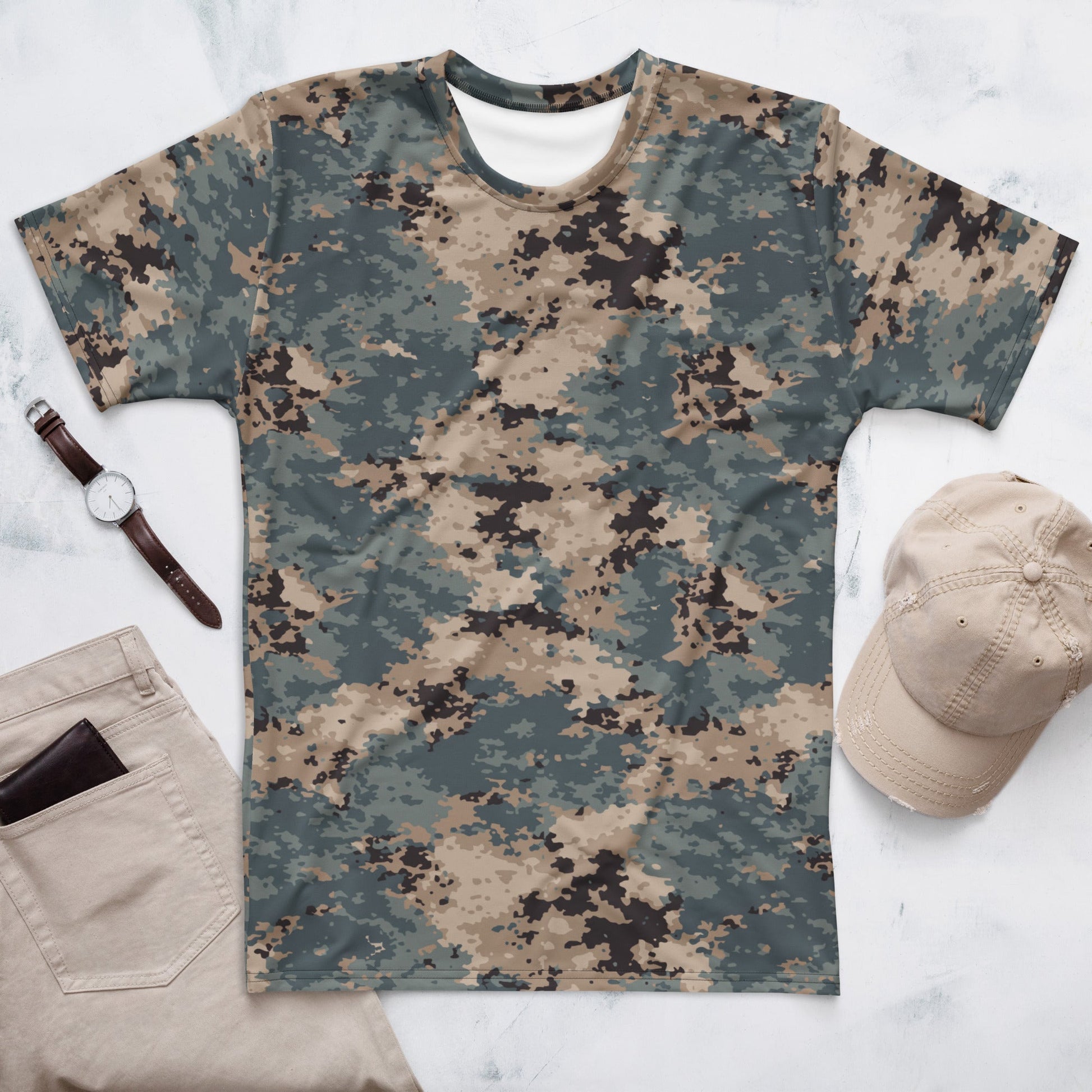 Azerbaijan M2024 CAMO Mens T-Shirt - XS