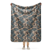 M2024 Caspian CAMO Sherpa Blanket - 50″×60″