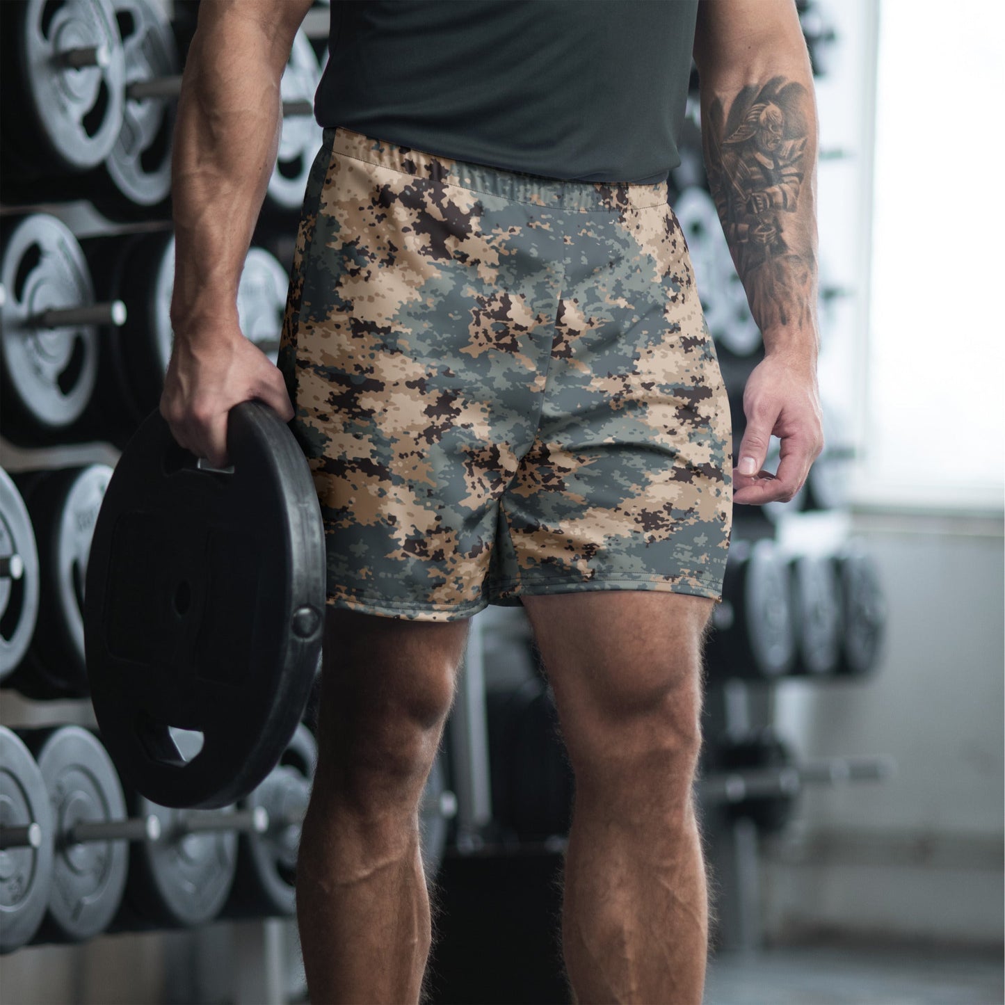 Azerbaijan M2024 CAMO Unisex Athletic Long Shorts - 2XS