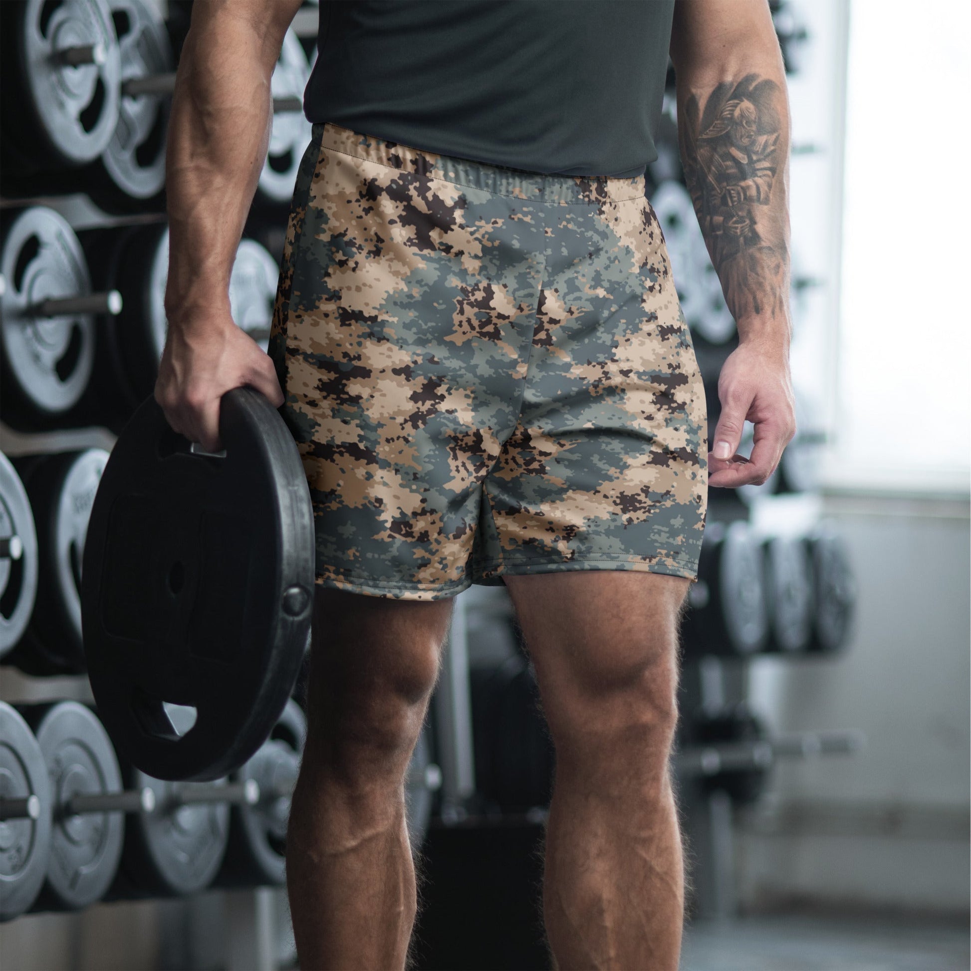 Azerbaijan M2024 CAMO Unisex Athletic Long Shorts - 2XS