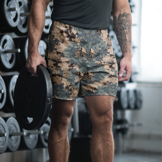 Azerbaijan M2024 CAMO Unisex Athletic Long Shorts - 2XS