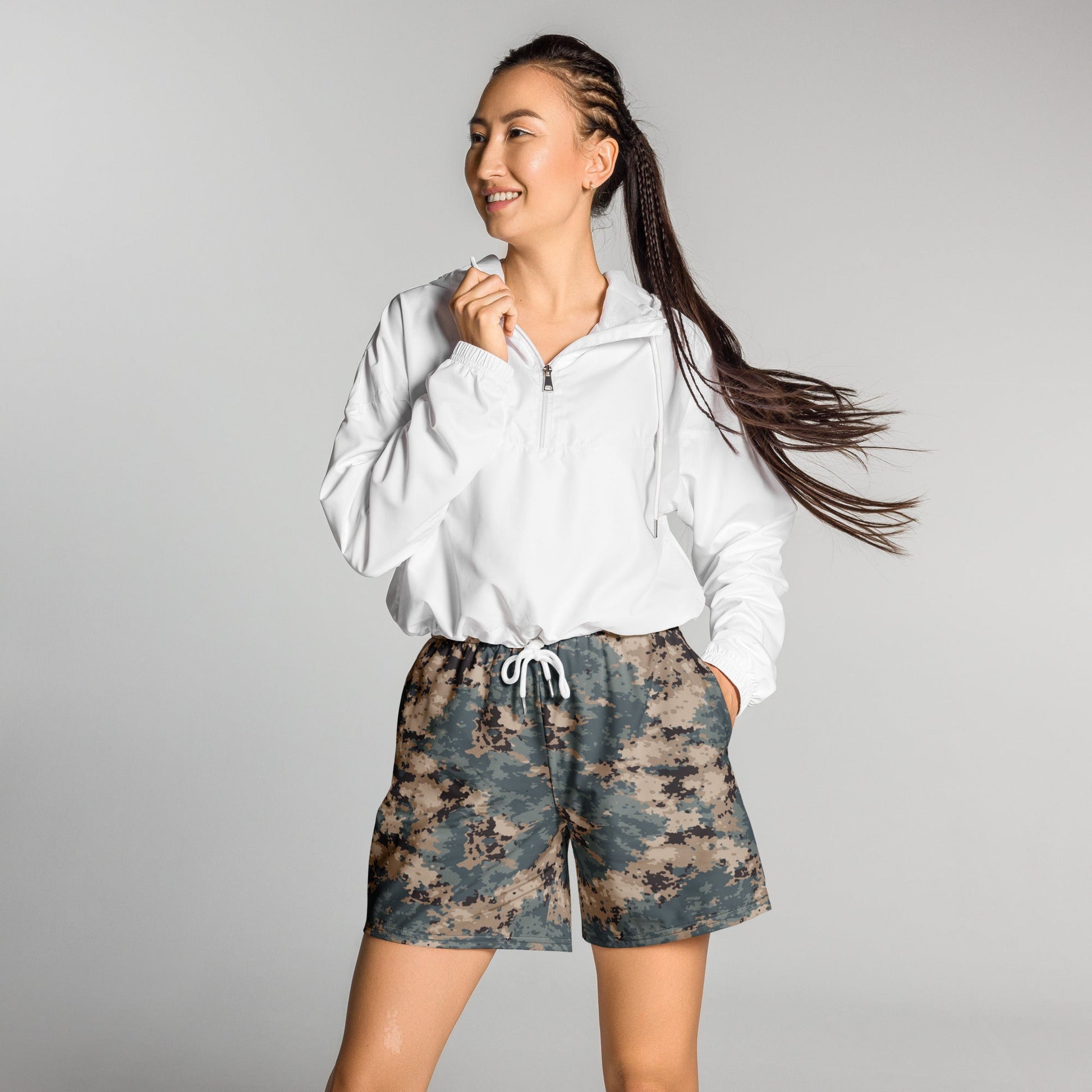 Azerbaijan M2024 CAMO Unisex Athletic Long Shorts