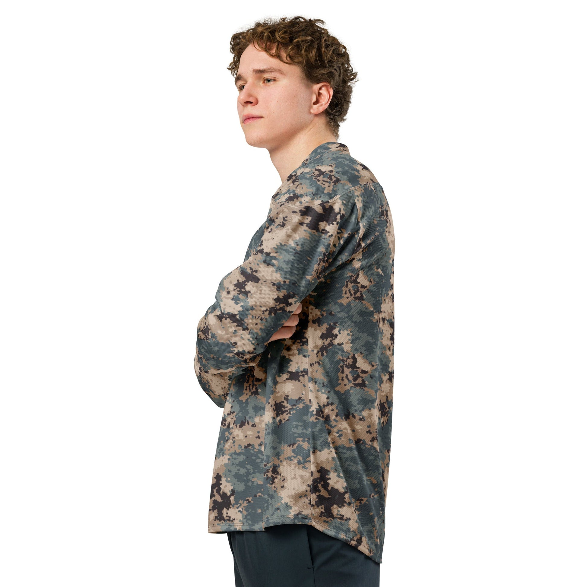 Azerbaijan M2024 CAMO Unisex Hockey Fan Jersey - 2XS