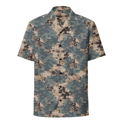 Azerbaijan M2024 CAMO Unisex Short-Sleeve Button Shirt