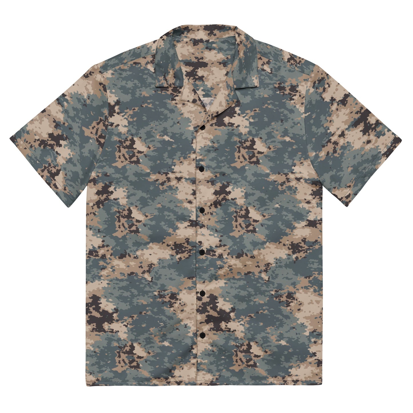 Azerbaijan M2024 CAMO Unisex Short-Sleeve Button Shirt
