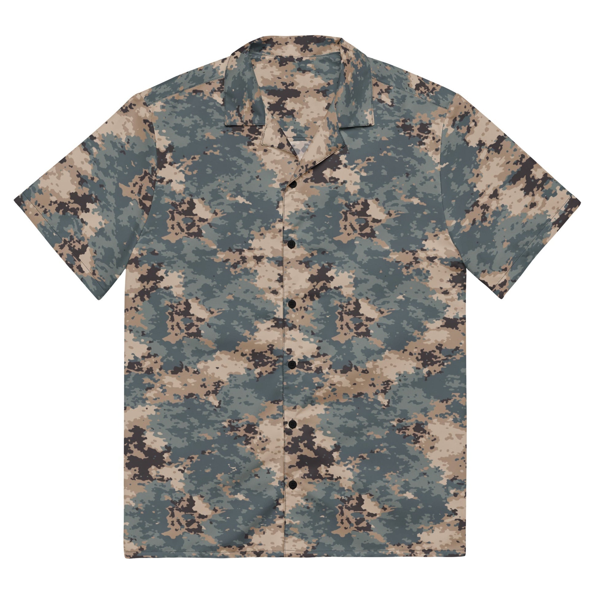 Azerbaijan M2024 CAMO Unisex Short-Sleeve Button Shirt