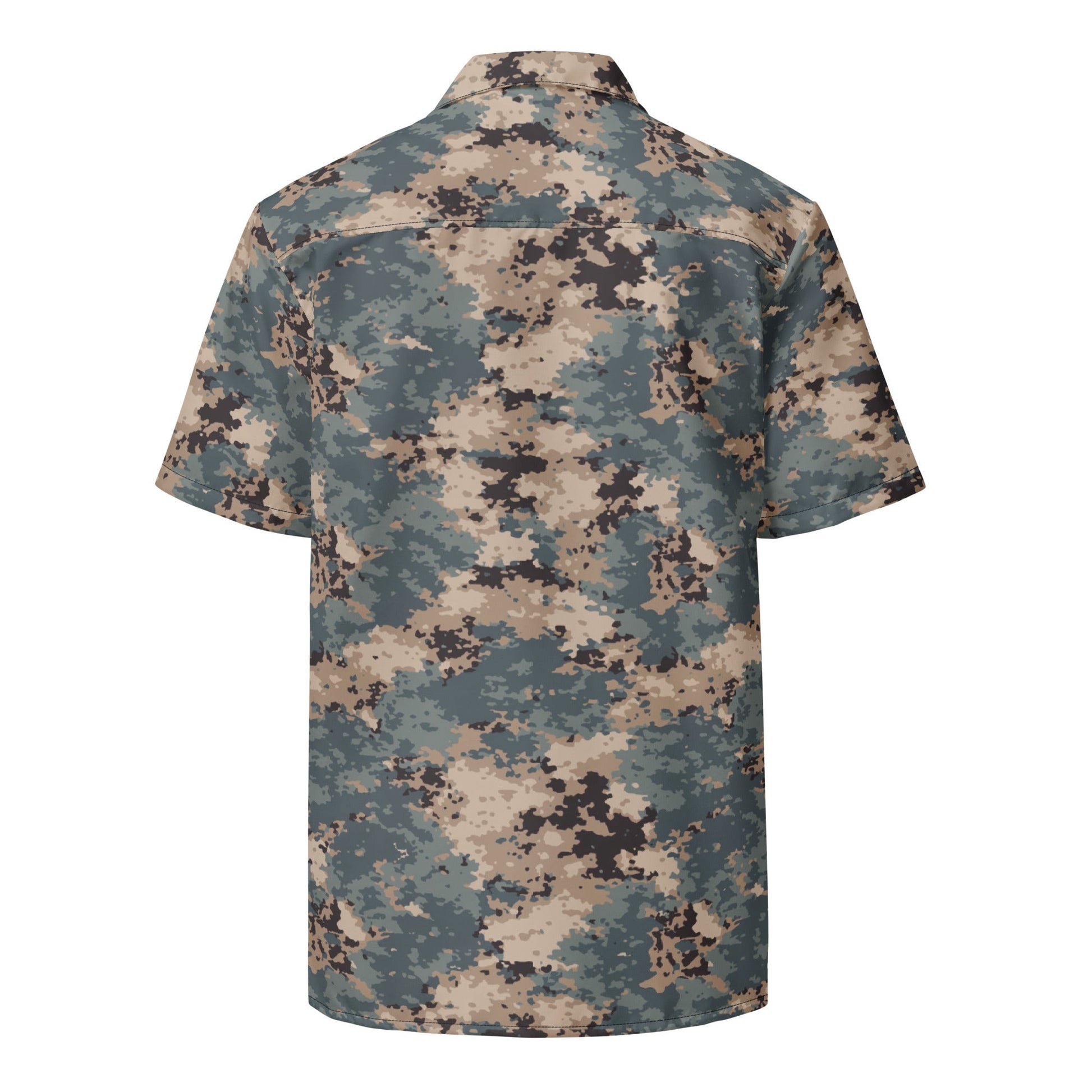 Azerbaijan M2024 CAMO Unisex Short-Sleeve Button Shirt