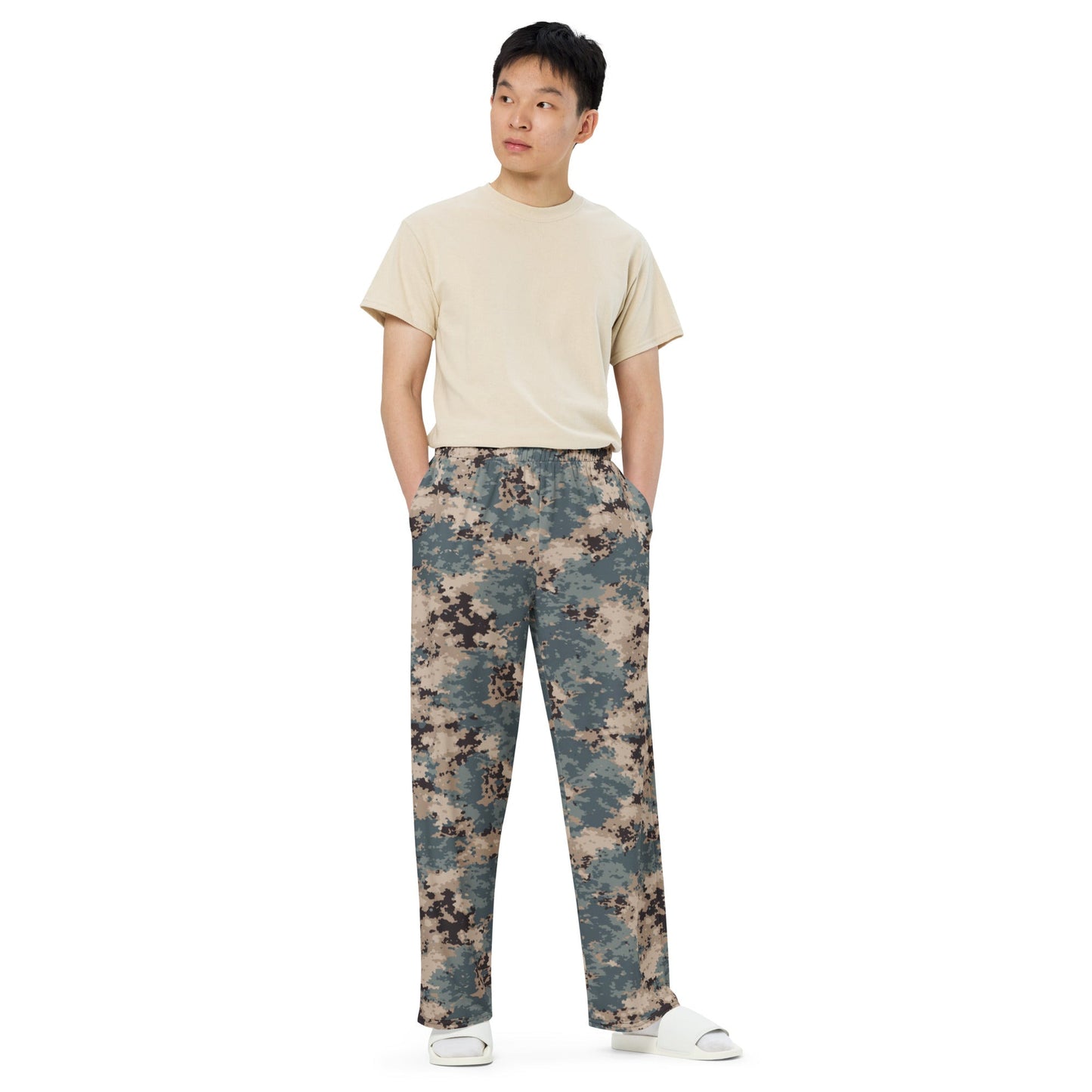 Azerbaijan M2024 CAMO Unisex Wide-Leg Leisure Pants