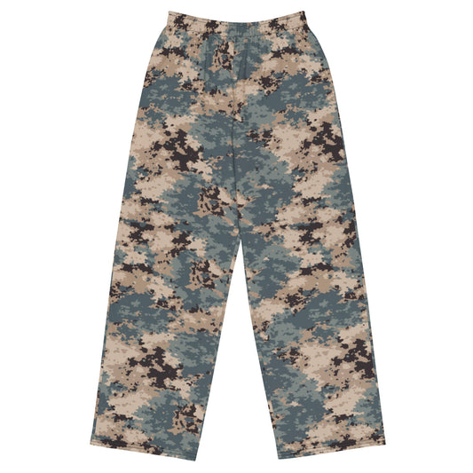 Azerbaijan M2024 CAMO Unisex Wide-Leg Leisure Pants - 2XS
