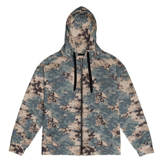 Azerbaijan M2024 CAMO Unisex Zip Hoodie - 2XS
