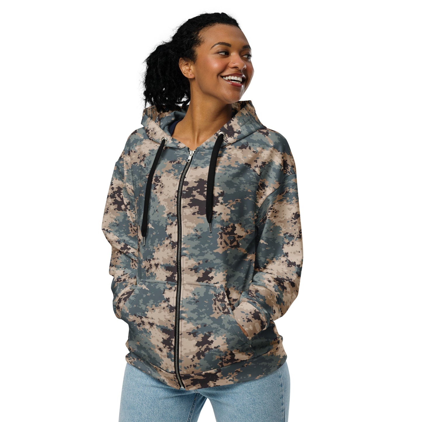 Azerbaijan M2024 CAMO Unisex Zip Hoodie