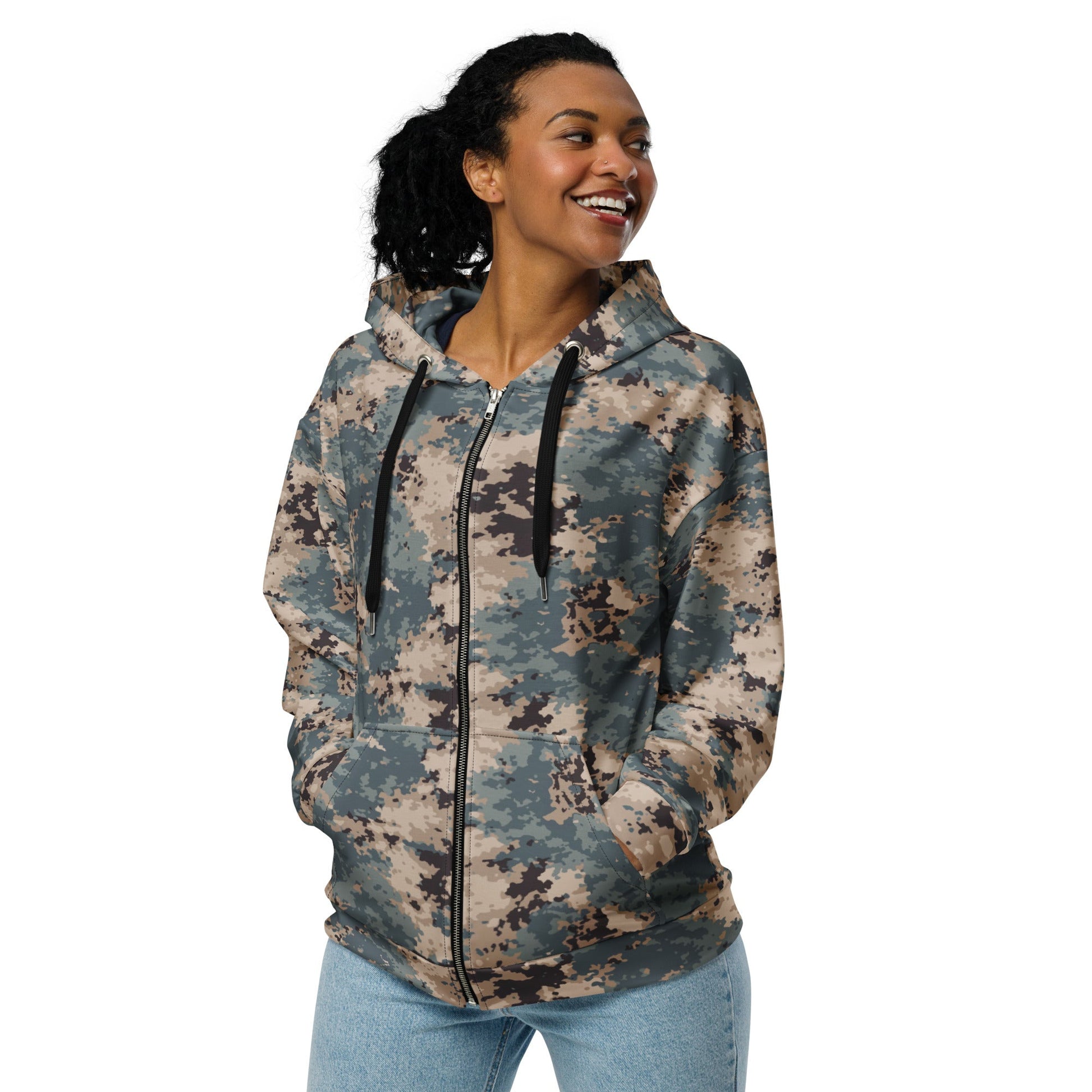 Azerbaijan M2024 CAMO Unisex Zip Hoodie