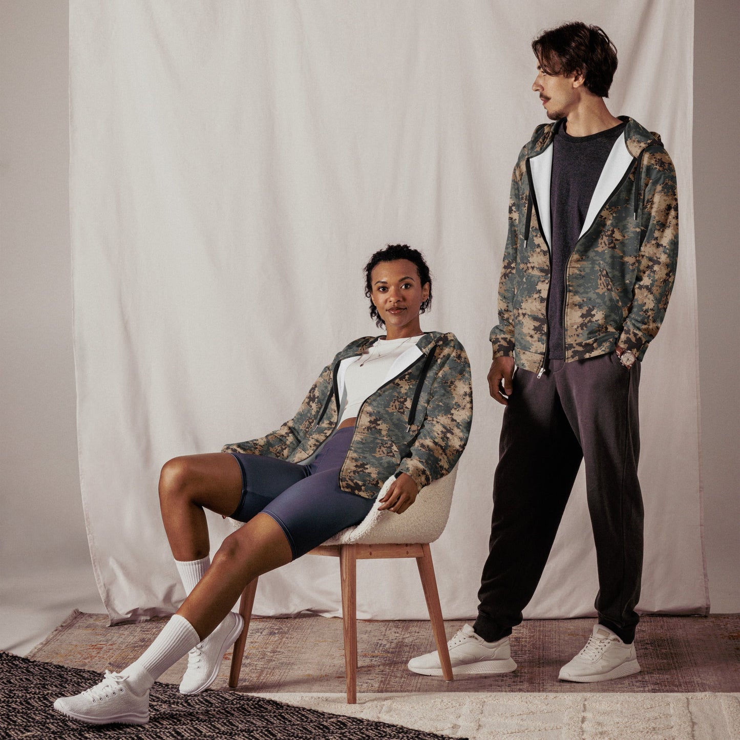 Azerbaijan M2024 CAMO Unisex Zip Hoodie