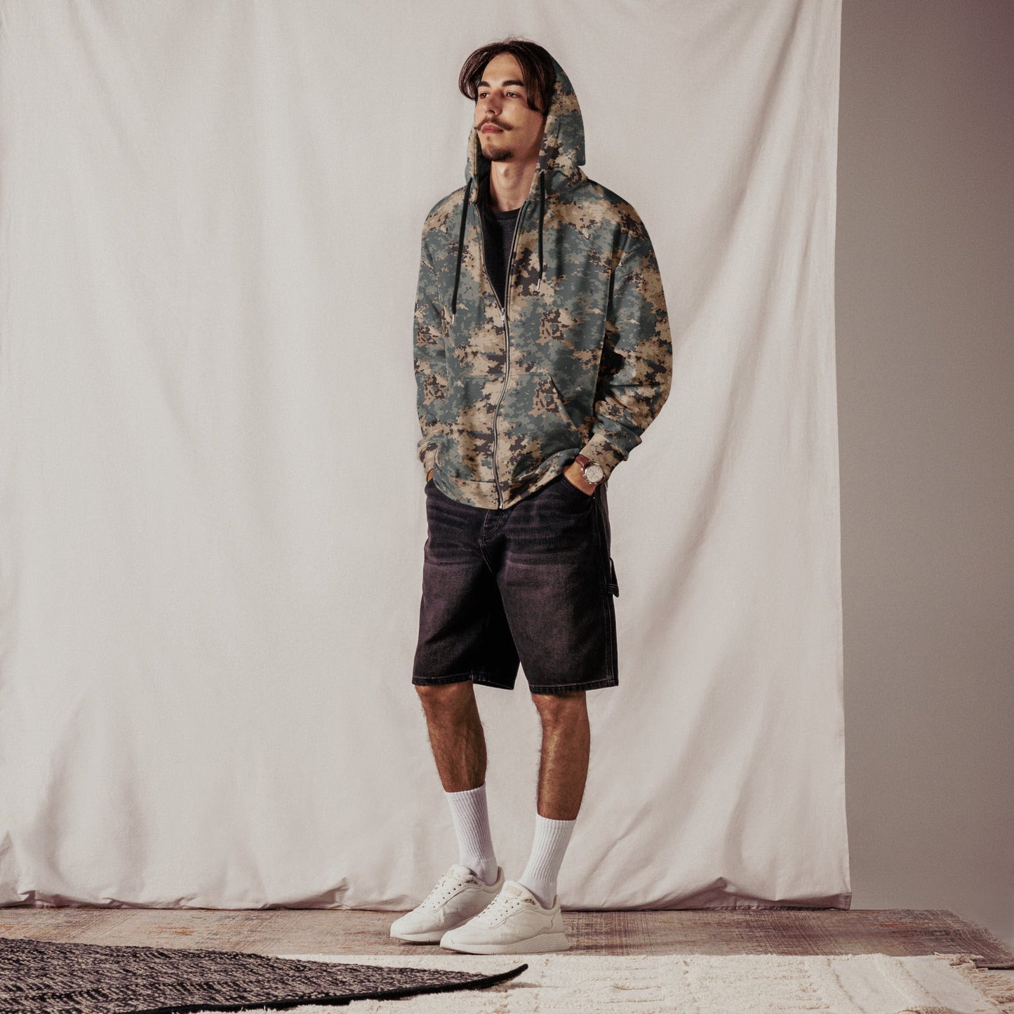 Azerbaijan M2024 CAMO Unisex Zip Hoodie