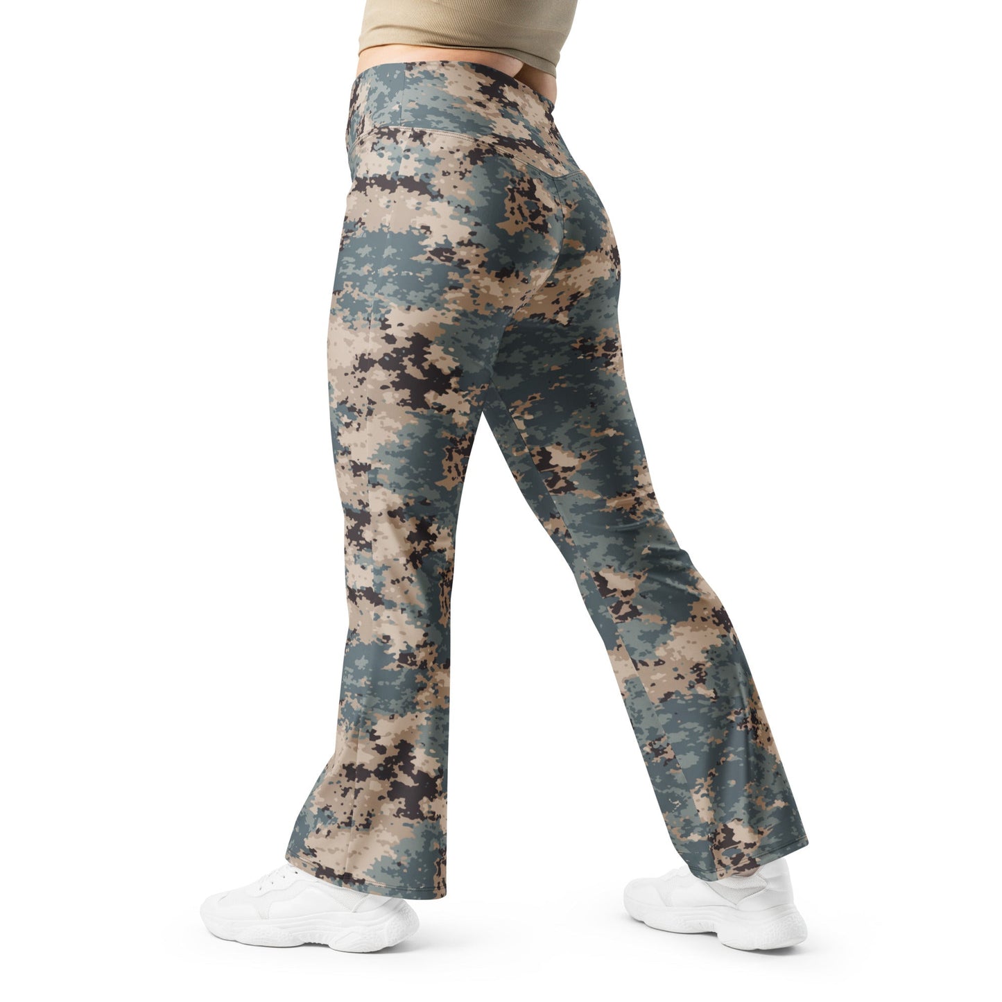 Azerbaijan M2024 CAMO Womens Flare Leggings - 2XS