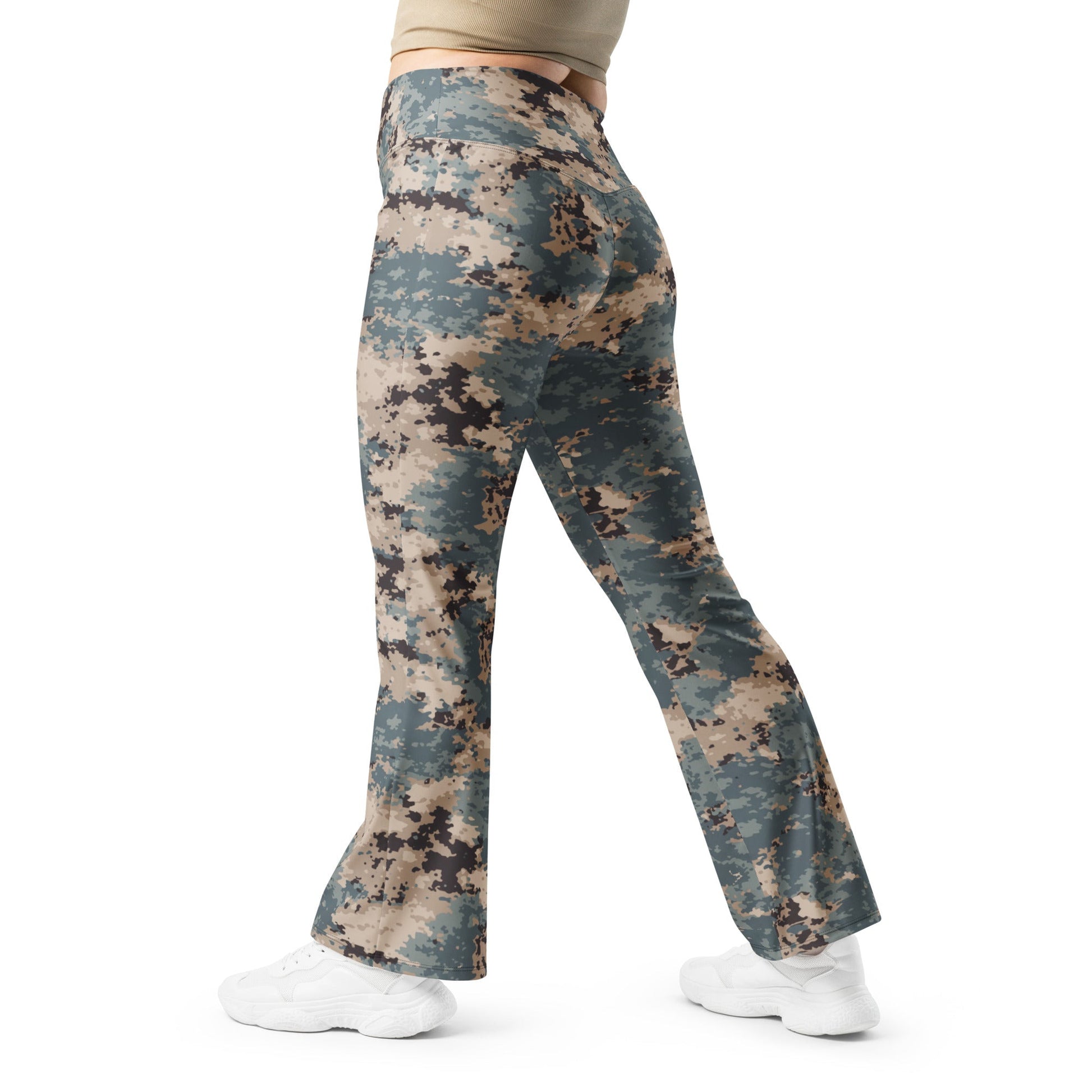 Azerbaijan M2024 CAMO Womens Flare Leggings - 2XS