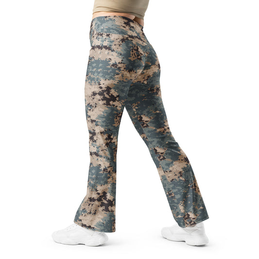 Azerbaijan M2024 CAMO Womens Flare Leggings - 2XS