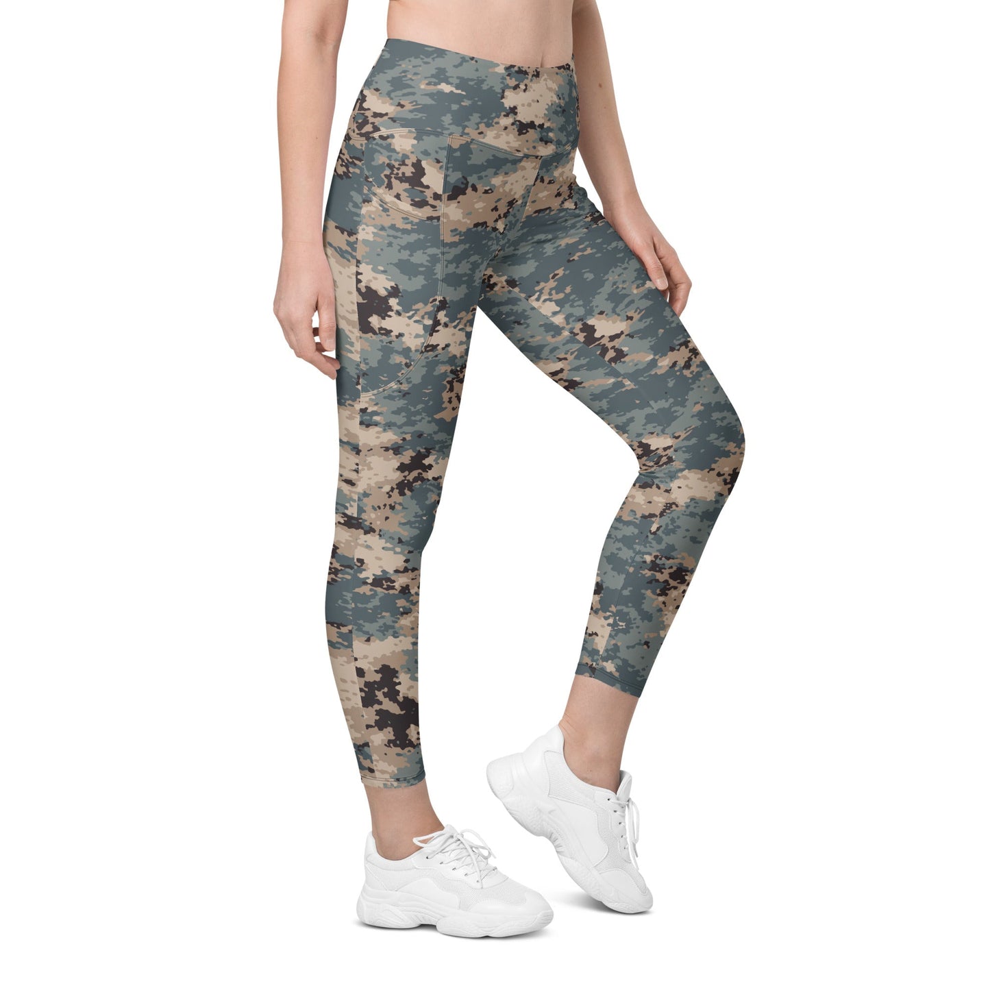 Azerbaijan M2024 CAMO Womens Leggings with Pockets - 2XS