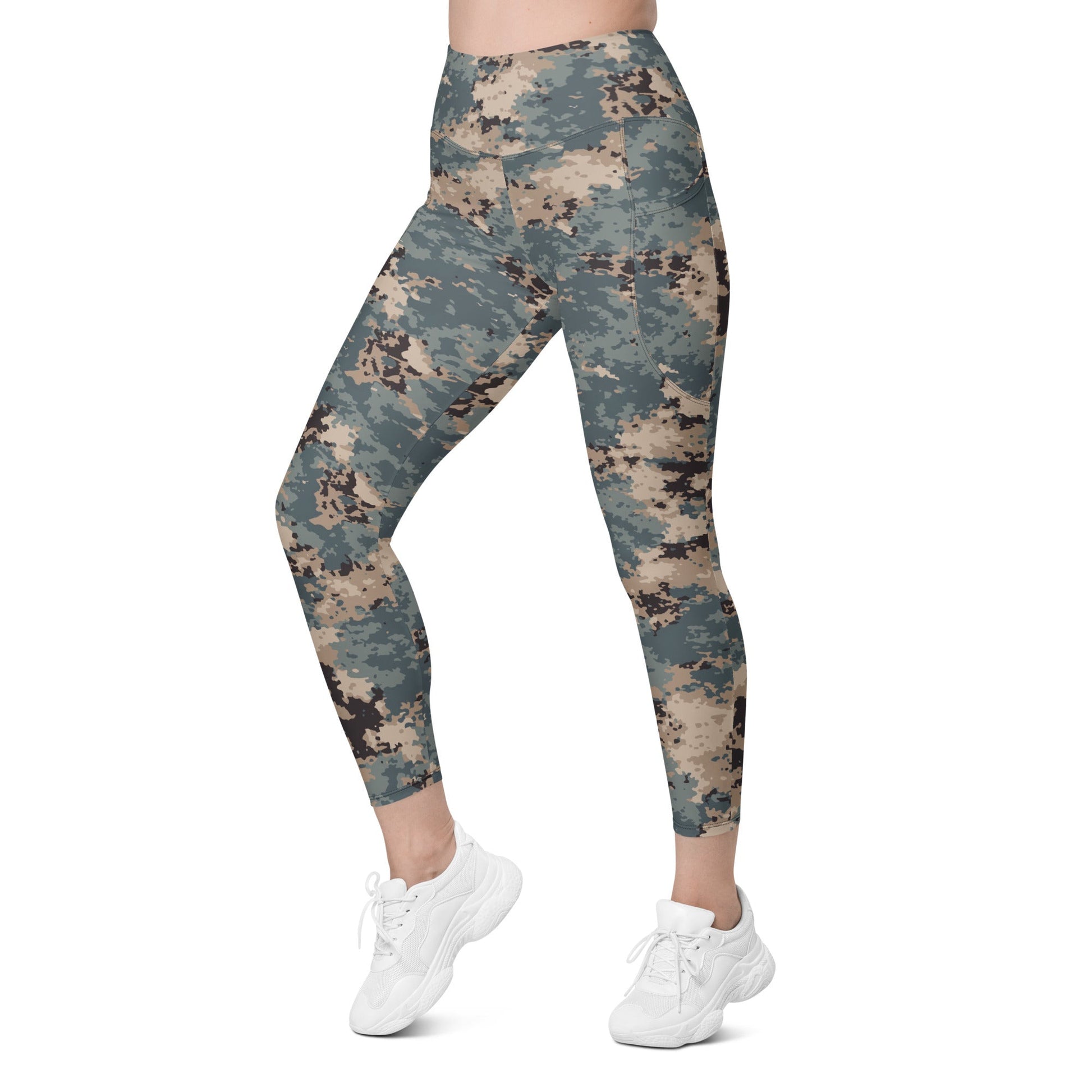 Azerbaijan M2024 CAMO Womens Leggings with Pockets
