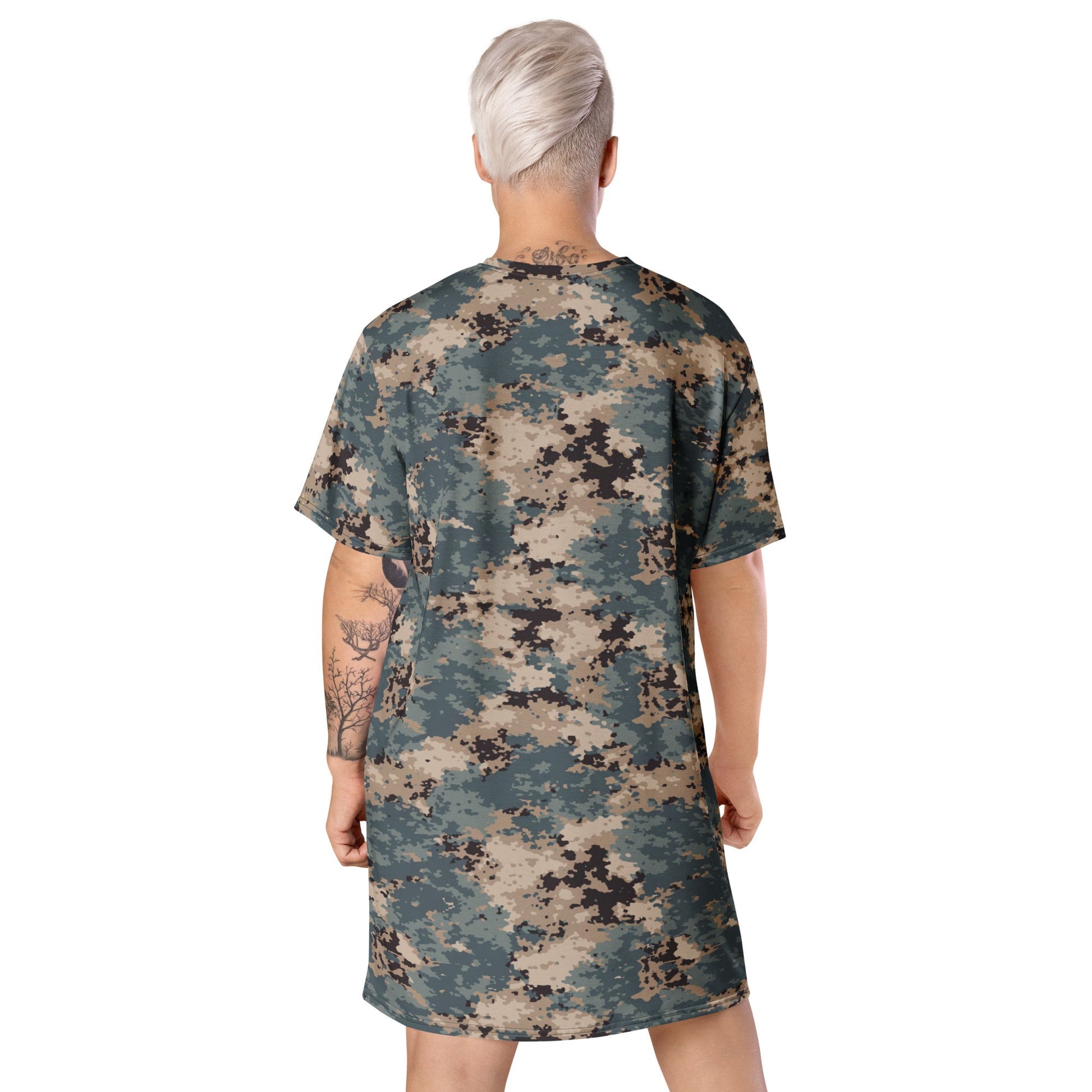 Azerbaijan M2024 CAMO Womens T-Shirt Dress