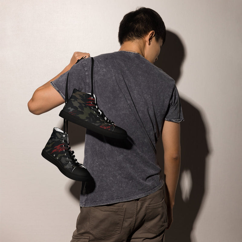 Baba Yaga Night Reaper CAMO Mens High-Top Canvas Shoes