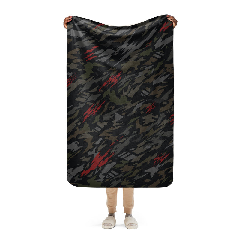 Baba Yaga Night Reaper CAMO Sherpa Blanket - 37″×57″