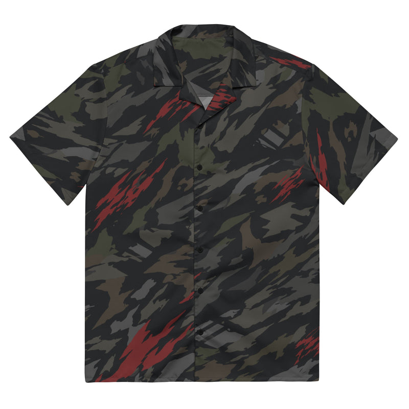 Baba Yaga Night Reaper CAMO Unisex Short-Sleeve Button Shirt - 2XS - Button-Up