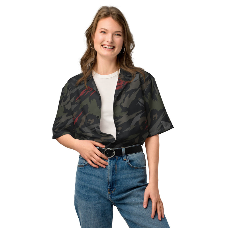 Baba Yaga Night Reaper CAMO Unisex Short-Sleeve Button Shirt - Button-Up