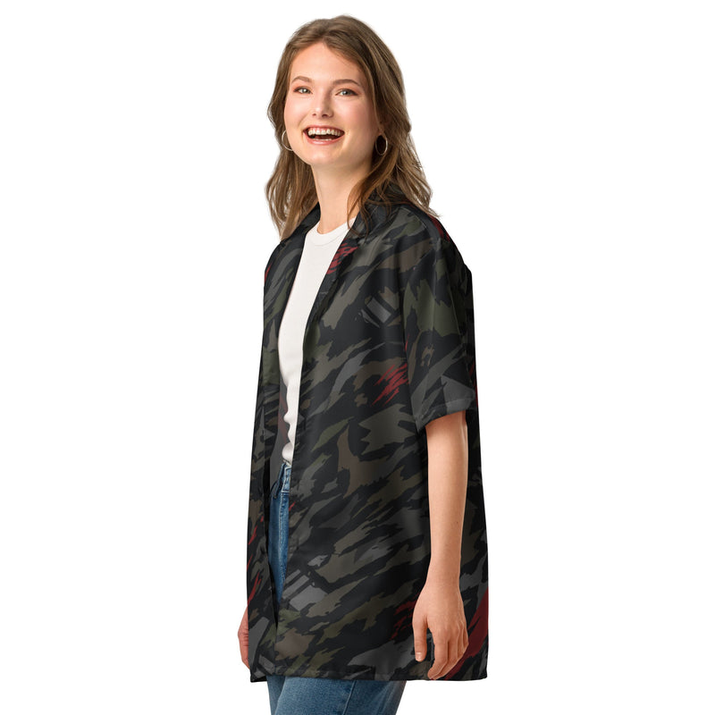 Baba Yaga Night Reaper CAMO Unisex Short-Sleeve Button Shirt - Button-Up