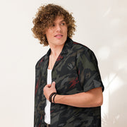 Baba Yaga Night Reaper CAMO Unisex Short-Sleeve Button Shirt - Button-Up