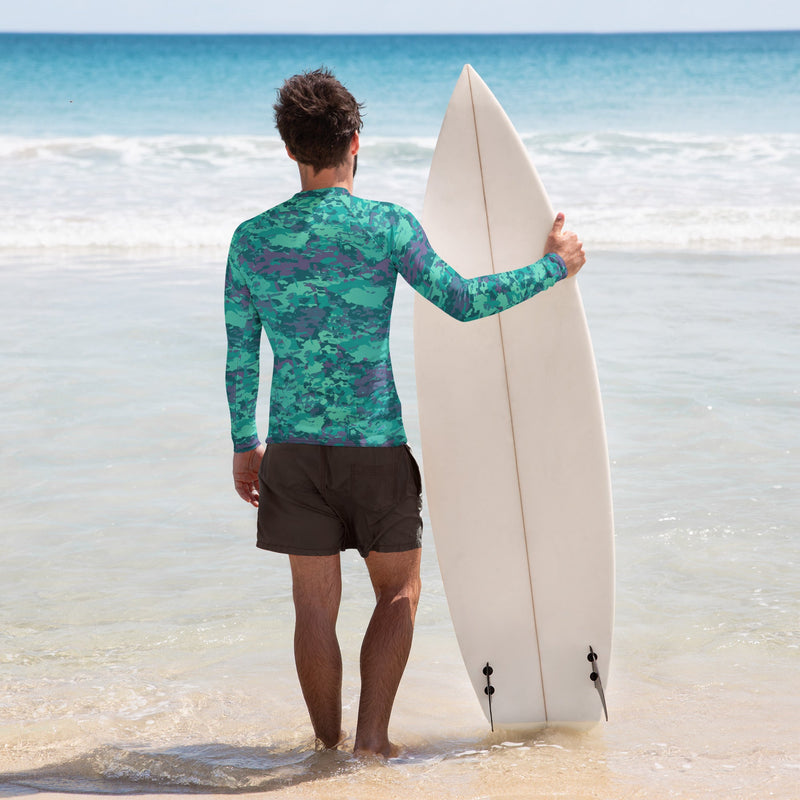 Baja Blast CAMO Mens Long-sleeve Rash Guard