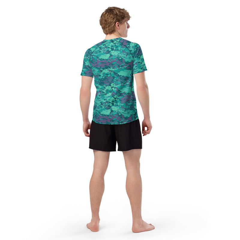 Baja Blast CAMO Mens Short-Sleeve Rash Guard - SS