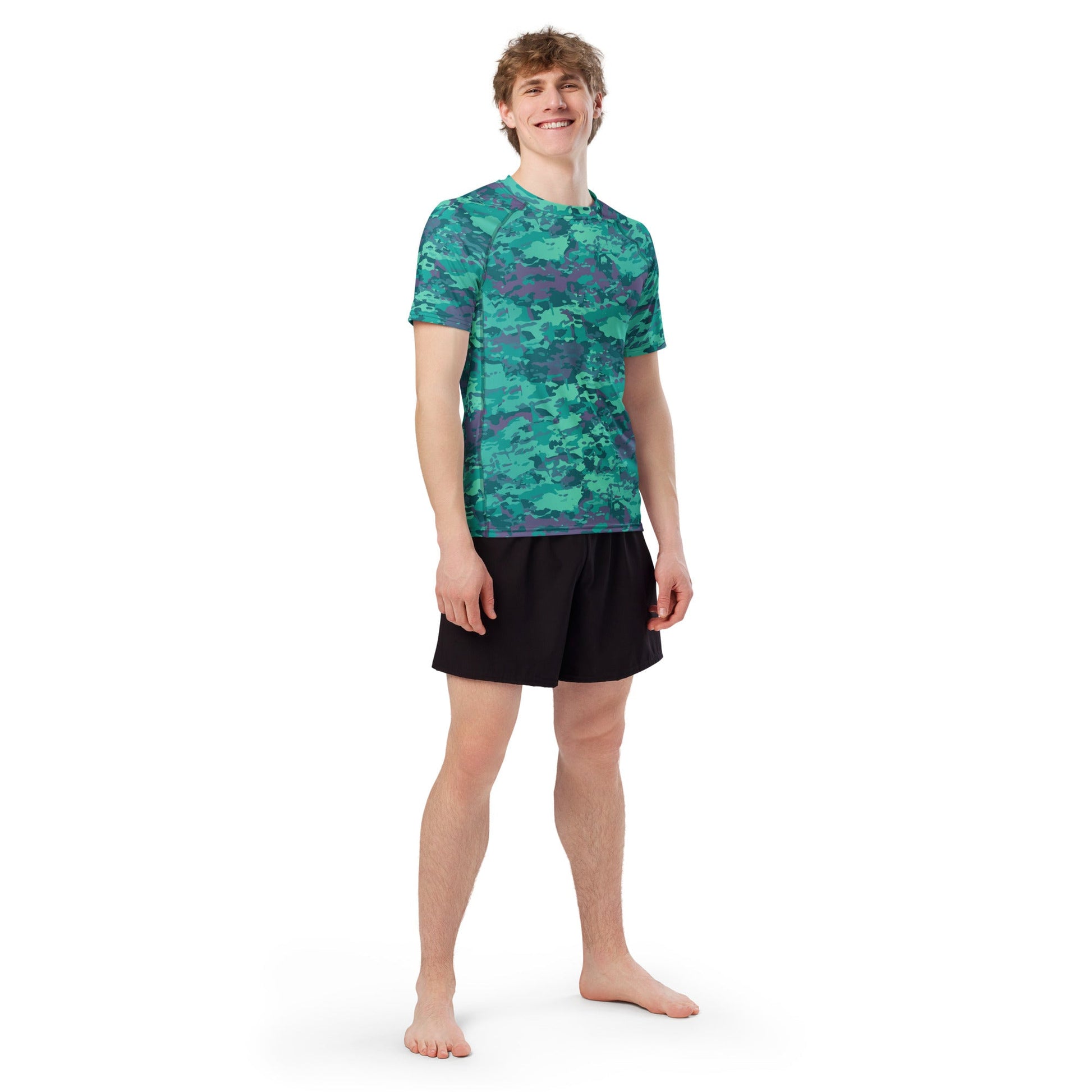 Baja Blast CAMO Mens Short-Sleeve Rash Guard - Short-sleeve Guards