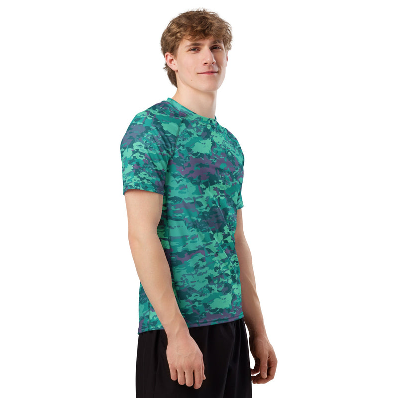 Baja Blast CAMO Mens Short-Sleeve Rash Guard - SS